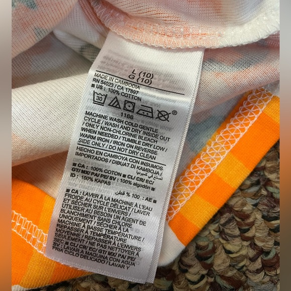 Old Navy Kids Pumpkin Pajama Set, Size Large - Picture 8 of 9